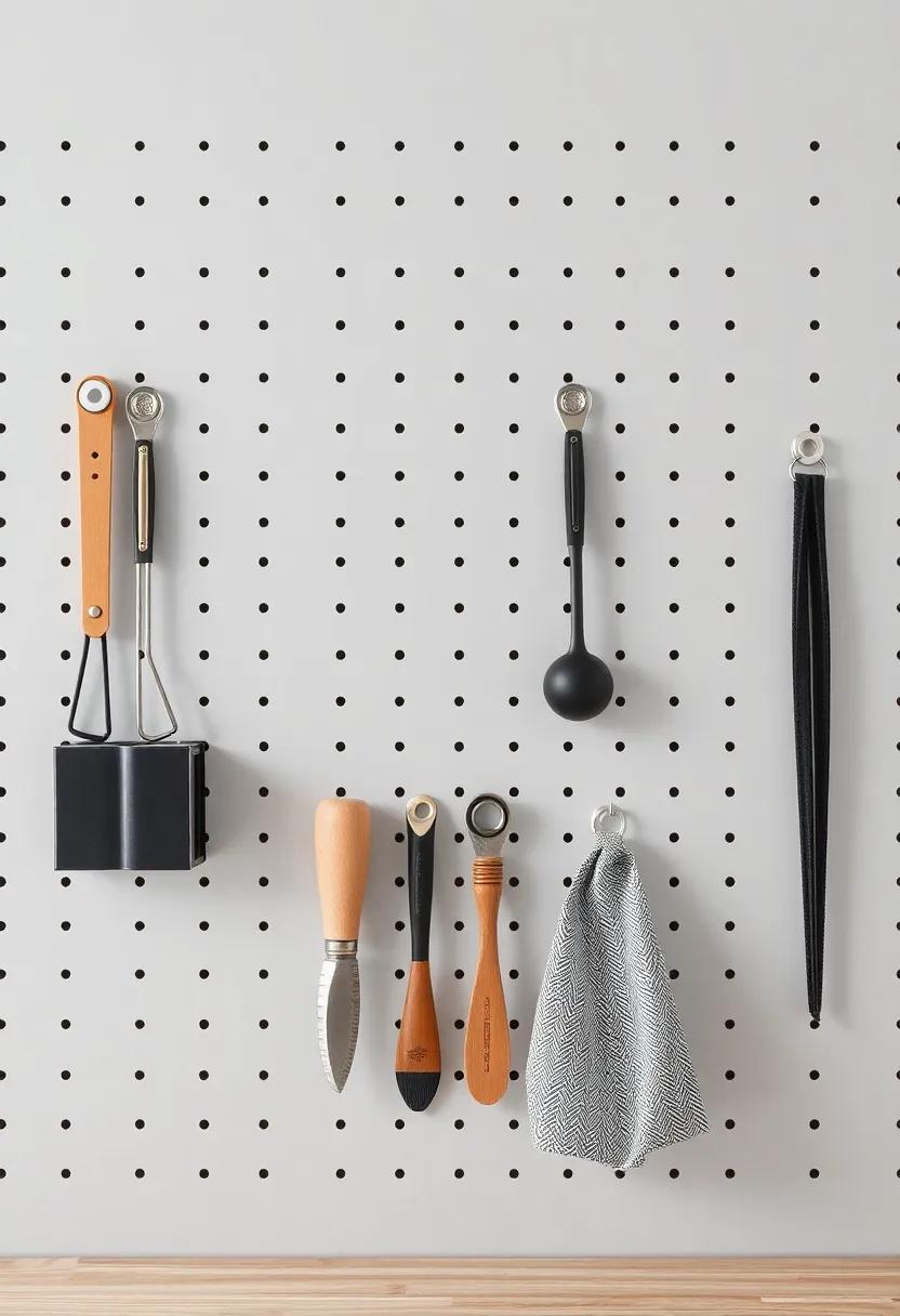 pegboard Organizers: utilize pegboards in kitchens ​or‍ workspaces for an adaptable ‍and visually appealing ‌way to store ⁢tools,utensils,and supplies