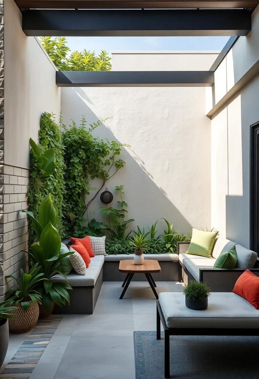 Eco-Conscious ‌Living​ Wall: A living wall​ fence with​ built-in ⁤seating encourages biodiversity and relaxation,showcasing lush greenery while providing⁣ a serene⁢ area to unwind