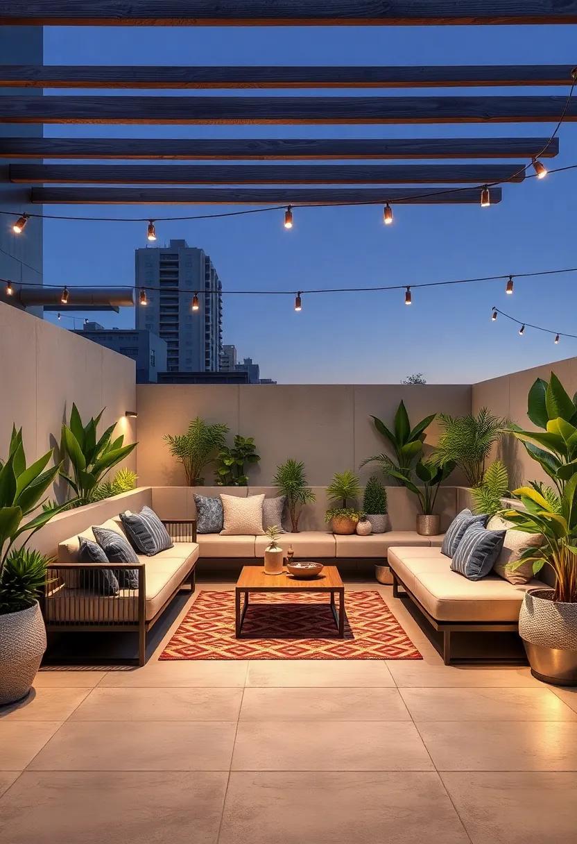 Minimalist concrete ‍Slice: A ⁣sleek concrete fence offers integrated benches for a clean,modern look that’s both durable and stylish,ideal for urban​ rooftops or patios