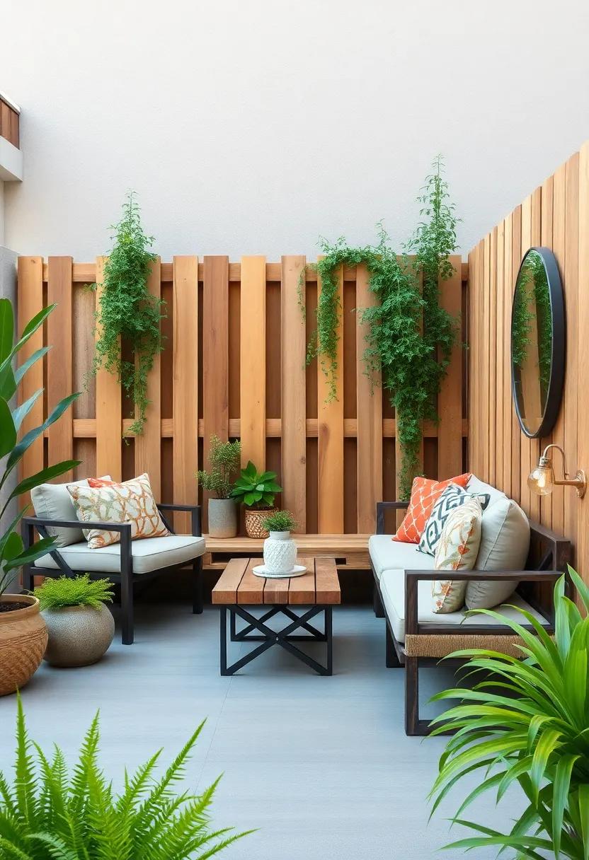 Rustic Pallet Escape: Upcycled wooden pallets ‍create​ a charming fence that ‌doubles as a⁤ cozy bench,blending sustainability with style for‍ those who‍ love an eco-friendly⁣ approach