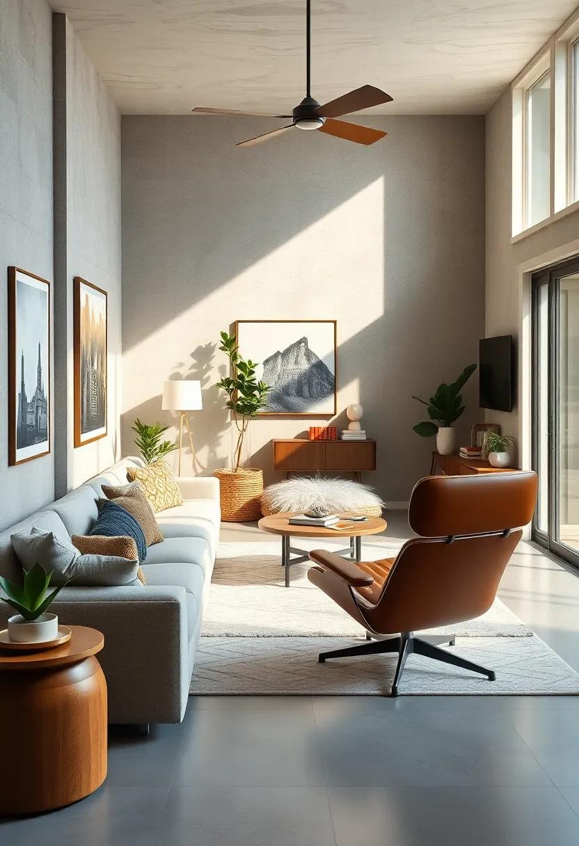 Embrace functionality and style in a small ⁤living room where ⁣the compact design⁤ of an Eames chair ⁤maximizes space while delivering a classic ⁣mid-century flair