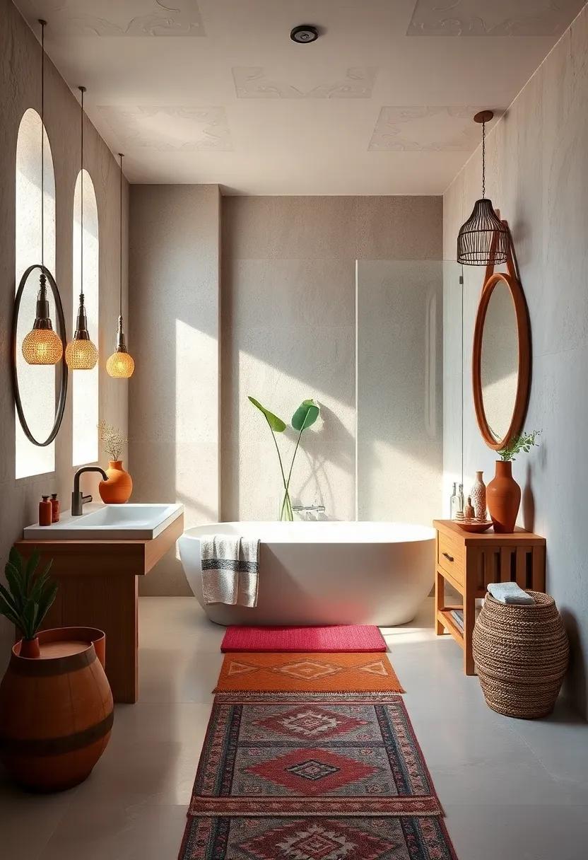 27 Inspiring Boho Bathroom Decor Ideas Featuring Terracotta Accents for a Unique Oasis