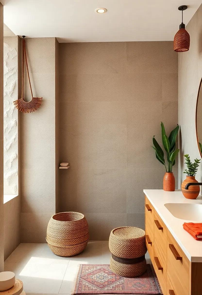 Hang‍ a terracotta ⁤diffuser infused with essential oils to elevate your bathroom's ⁣ambiance with soothing scents