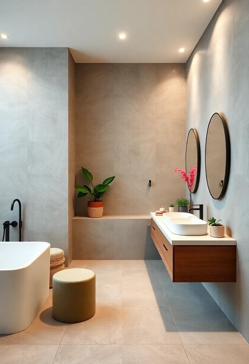 choose ⁤sustainably sourced materials for ‍countertops and vanities to reduce your ⁤ecological‍ footprint