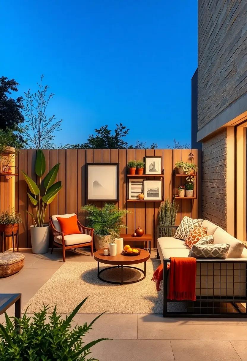 Art Display⁢ Fence: Fences designed with built-in‌ frames for ‍showcasing⁣ art or decor ​pieces while cleverly integrating ​shelves or hooks for additional storage