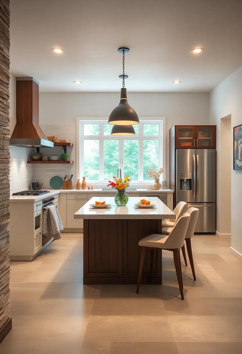 Built-in Breakfast​ Nook: Create cozy seating around your island, transforming it into a functional⁤ breakfast nook that's perfect for casual meals