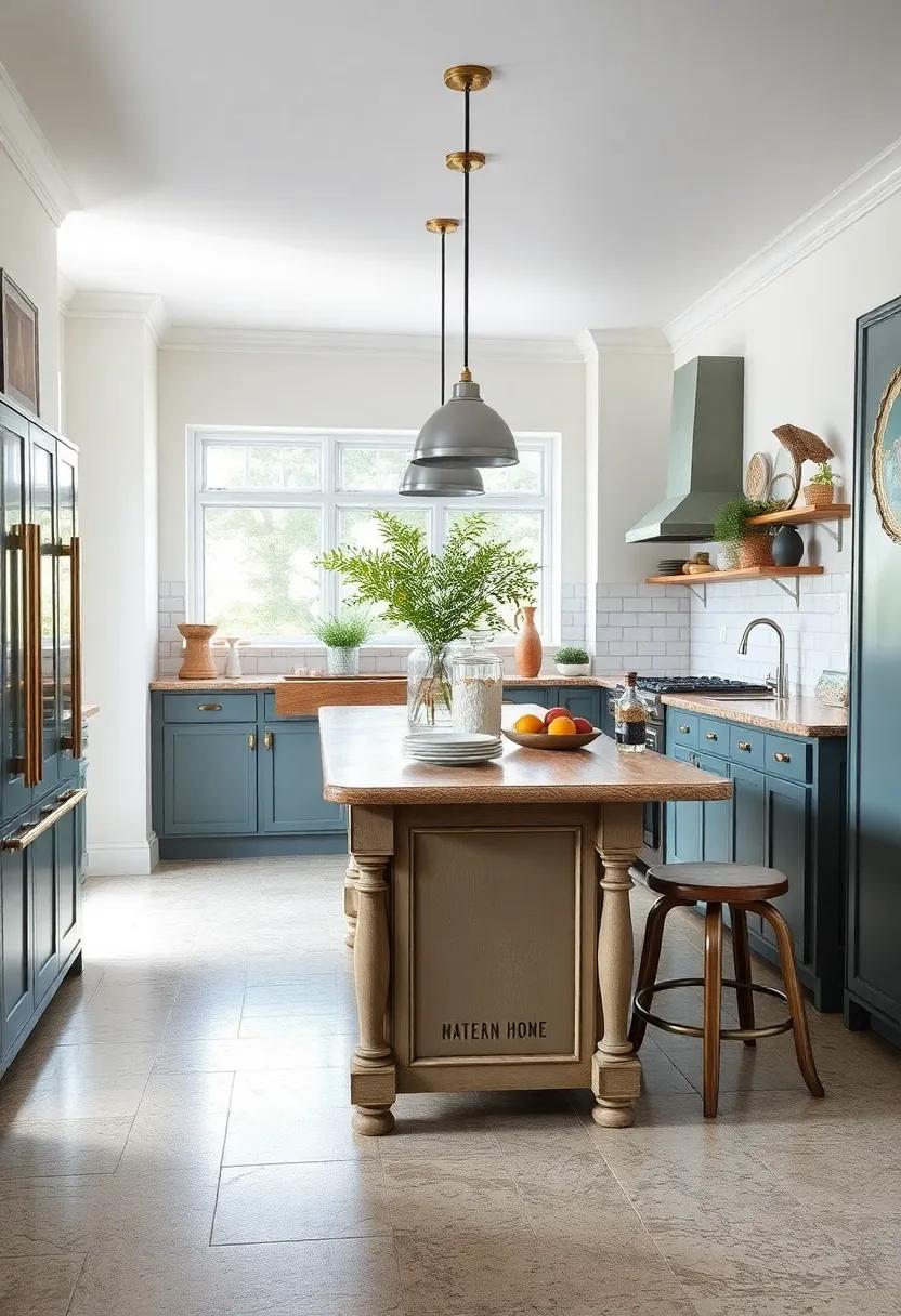 Vintage ‌Vibes: Hunt for a vintage or antique table‌ to repurpose as your kitchen island, adding character ‌and history to your modern galley