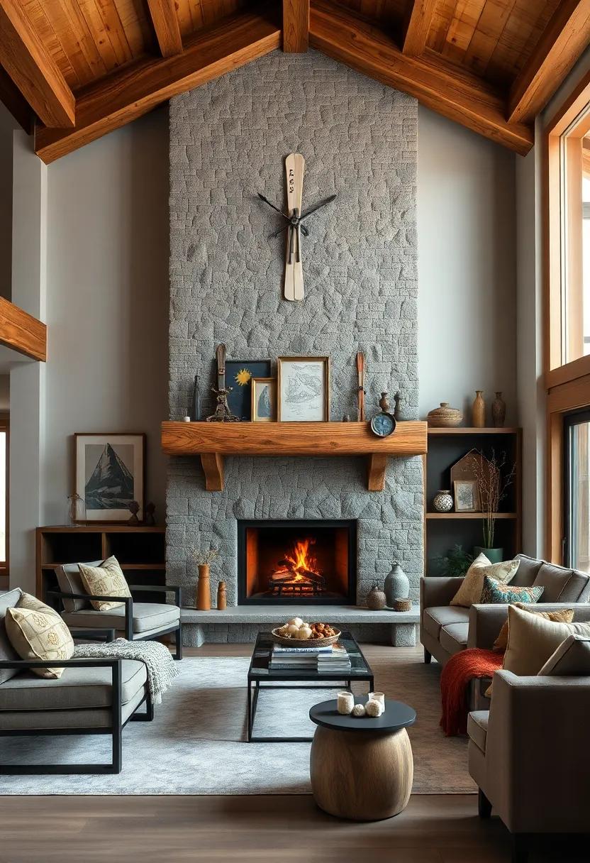 incorporate‌ a collection‌ of vintage ski⁤ or travel memorabilia on shelves ⁤near the fireplace,adding personality and invoking ⁣a sense of adventure