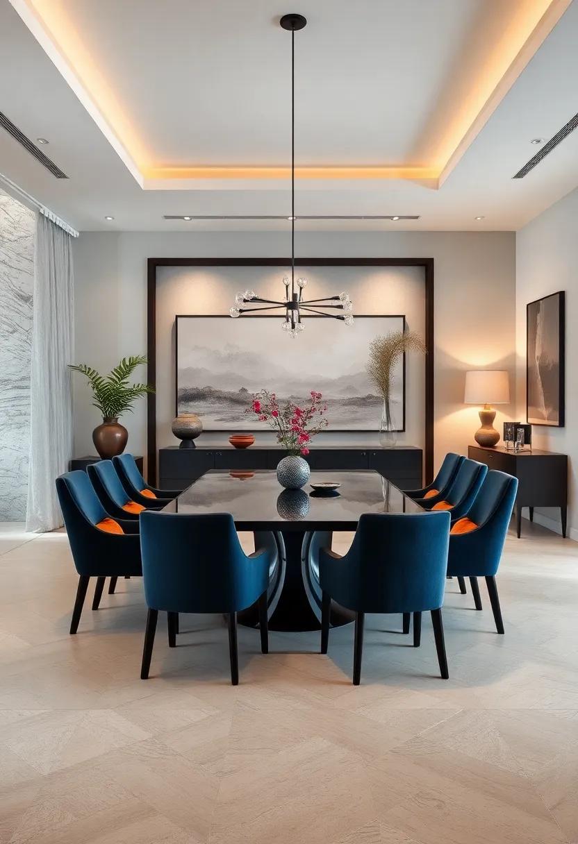 Sophisticated Simplicity: A refined dining ⁣area‌ characterized by muted ⁤tones and understated art pieces, proving that less can indeed be more in ⁤creating an elegant environment