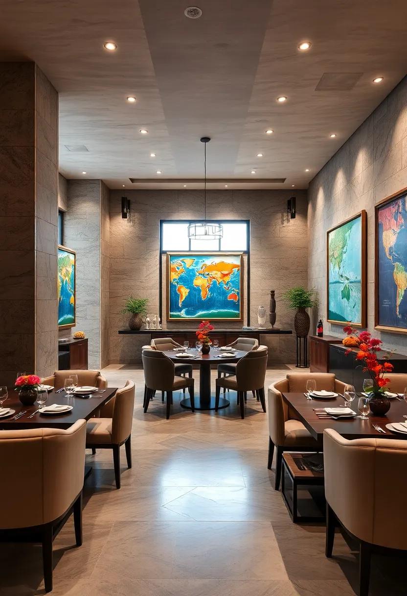 Cultural Conversations: This dining area ‌is a showcase of ‍world art, ‌each piece inviting guests⁢ to engage in stories of diverse cultures and histories