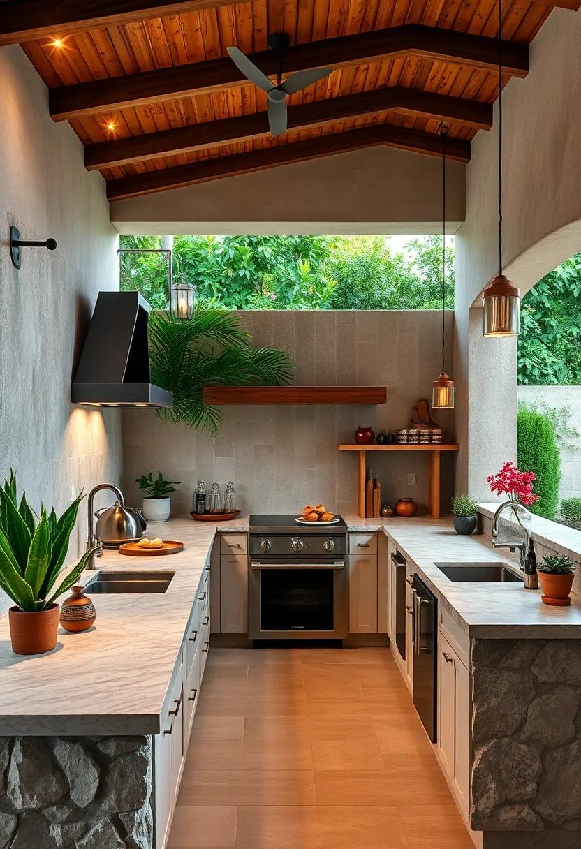 Ample Workspace: Design spacious countertops for meal prep and plating, allowing for an enjoyable‌ cooking ‌experience ‌without feeling cramped