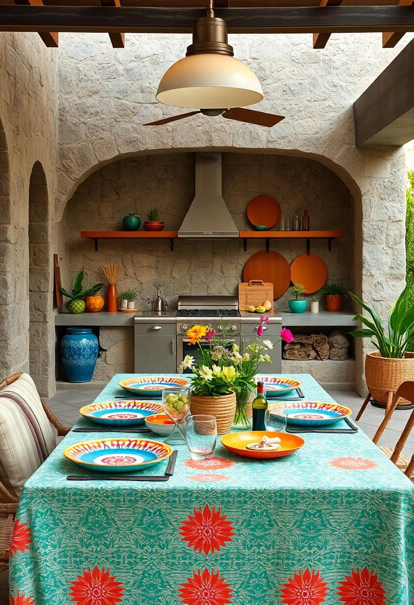 Colorful Tableware: Embrace the lively spirit of Mexico with vibrant plates and tablecloth‌ designs that bring cheer to ⁢every meal