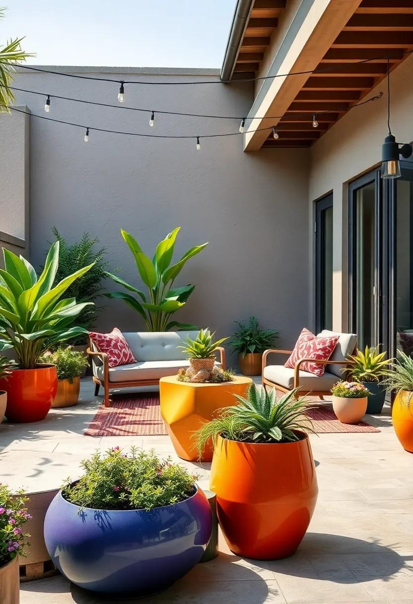 Artful ⁤Planters: Use uniquely shaped or painted planters as ‌colorful focal ⁢points, ⁢showcasing your favorite plants in‍ style