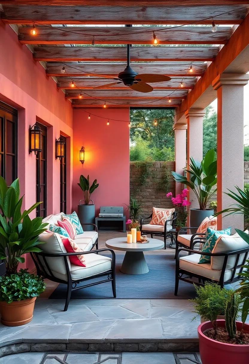 Pastel Dream: Soften your patio with pastel-colored furniture and decor,creating a⁣ serene and⁣ tranquil⁣ space that invites relaxation