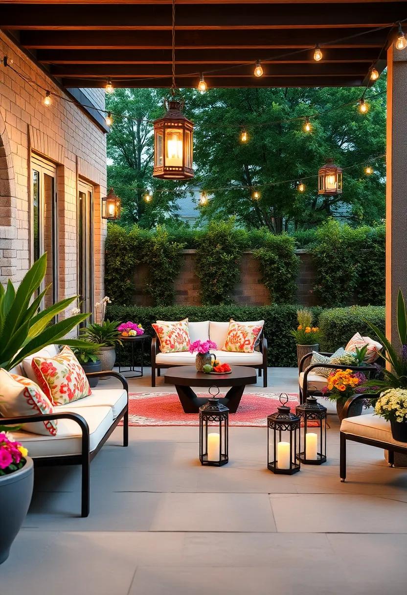 Floral Accents:⁤ Surround lanterns with seasonal flowers and greenery for ⁢a natural touch that‌ enhances ⁤their beauty and your patio's appeal