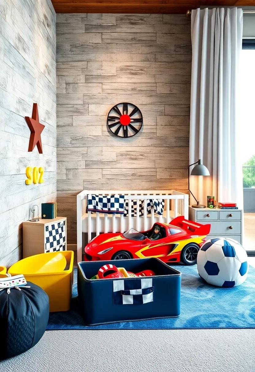 Themed ⁤toy Storage: Use race car-inspired bins and organizers to keep toys tidy while⁤ staying ‌true to the⁢ theme. Think of car-shaped storage or box designs‍ with racing motifs