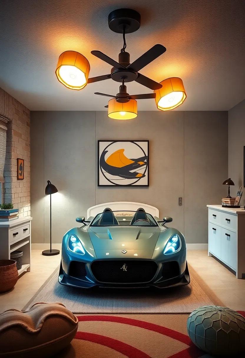 Engineered ⁢Light Fixtures: ​Choose light fixtures ‍shaped like car engines⁢ or headlights to illuminate the ⁣nursery while keeping ⁢the theme alive