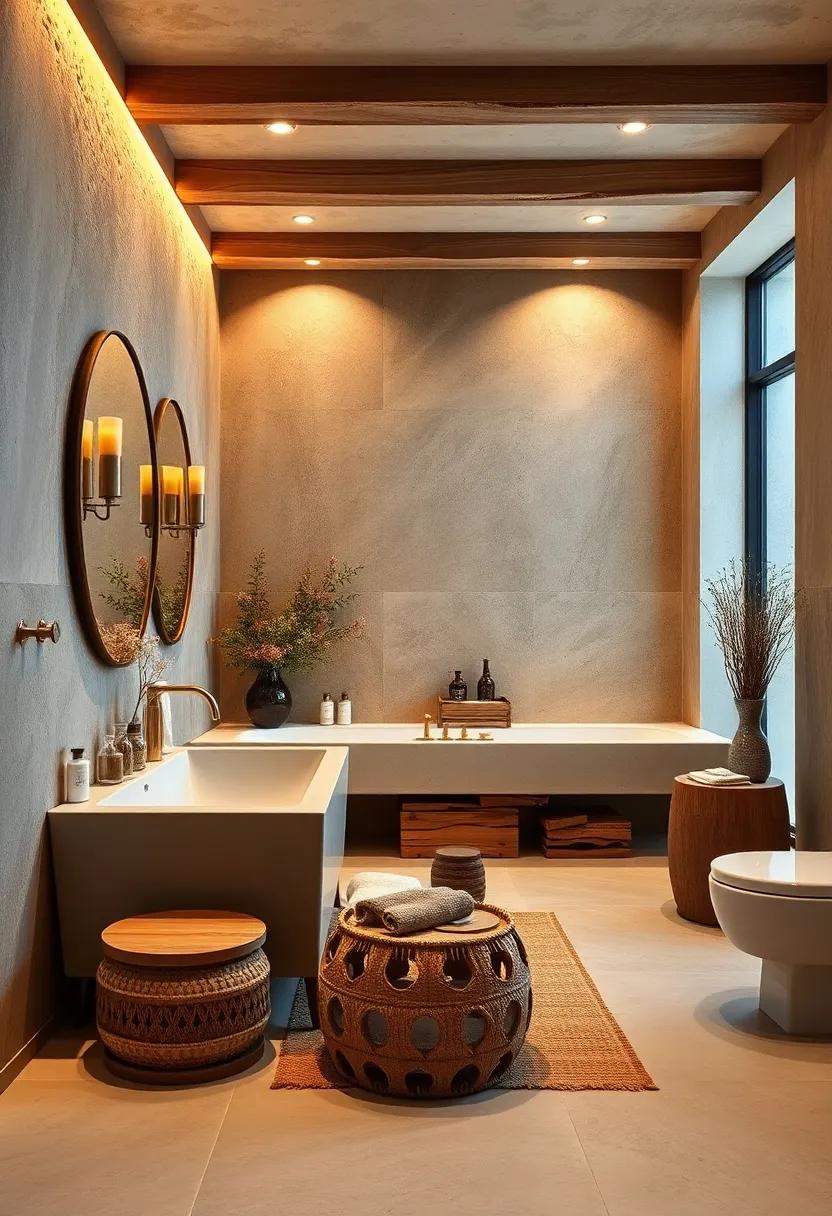 Embrace natural materials by incorporating reclaimed wood accents for a warm and inviting atmosphere