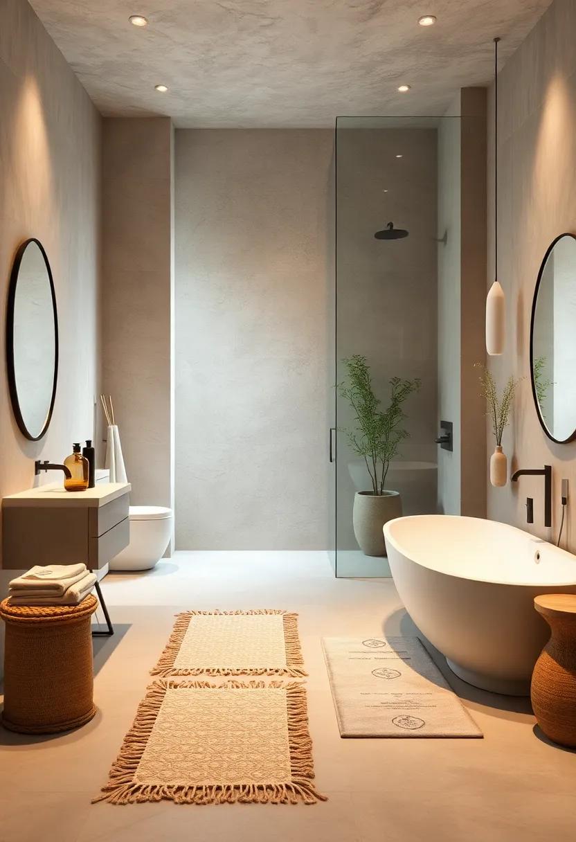 Incorporate high-end textiles,such as plush ⁢towels ⁣and organic cotton bath⁤ mats,to enhance comfort without sacrificing style