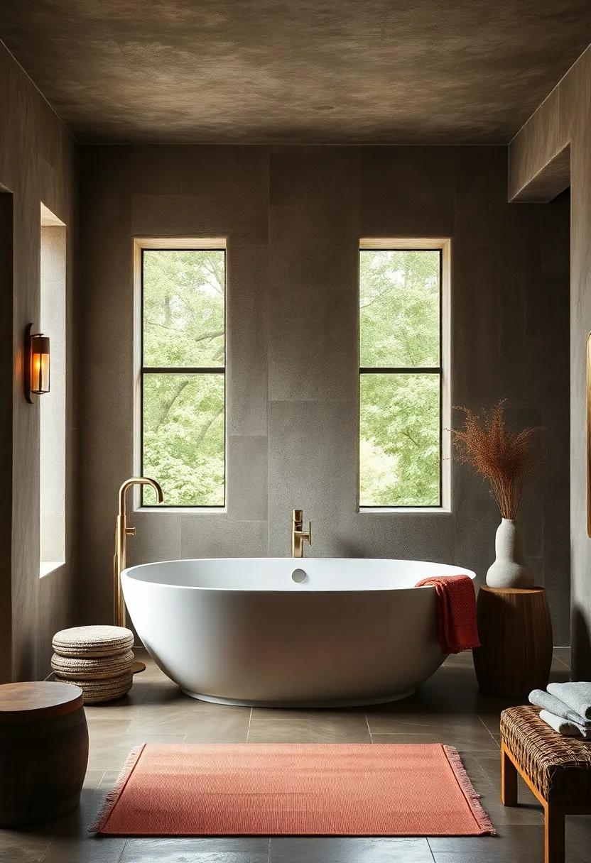 Install a‌ freestanding soaking tub⁤ as a centerpiece to combine modern luxury with ⁤rustic charm