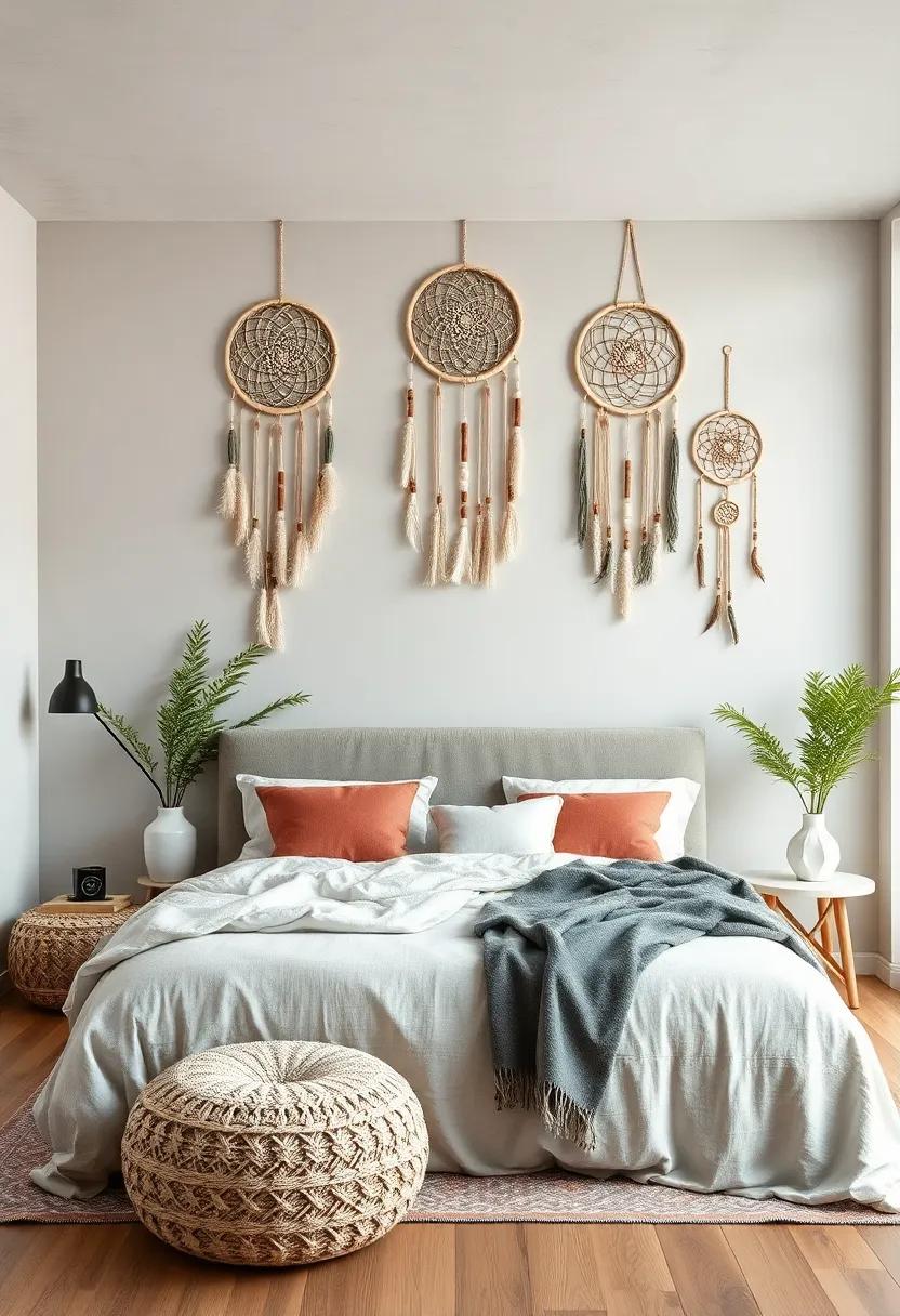 Ethereal Dreamcatchers: Add a whimsical touch to your walls with ‌beautifully designed dreamcatchers that ‍incorporate⁤ natural elements⁤ and handcrafted details