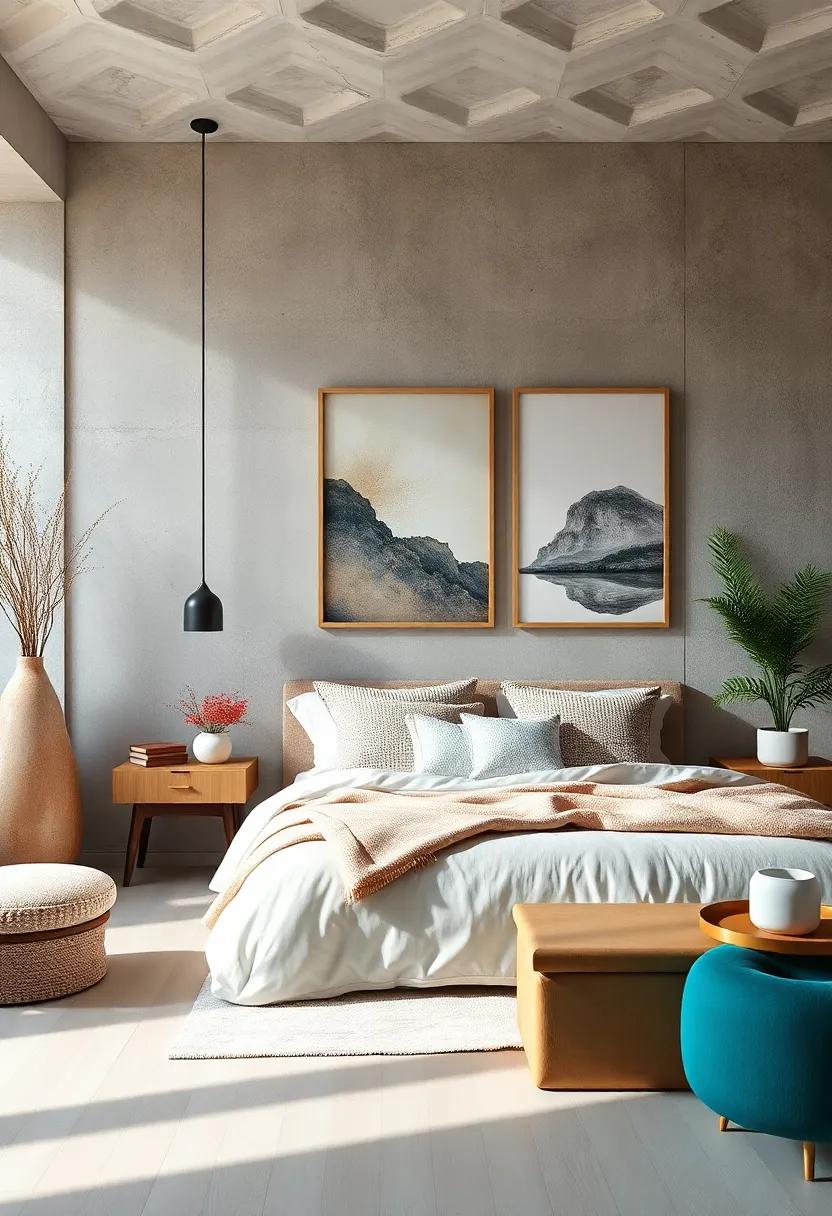 Feng Shui Elements in Art: Select wall art that⁣ aligns with Feng Shui principles, promoting⁤ positive energy and harmony in your bedroom's design