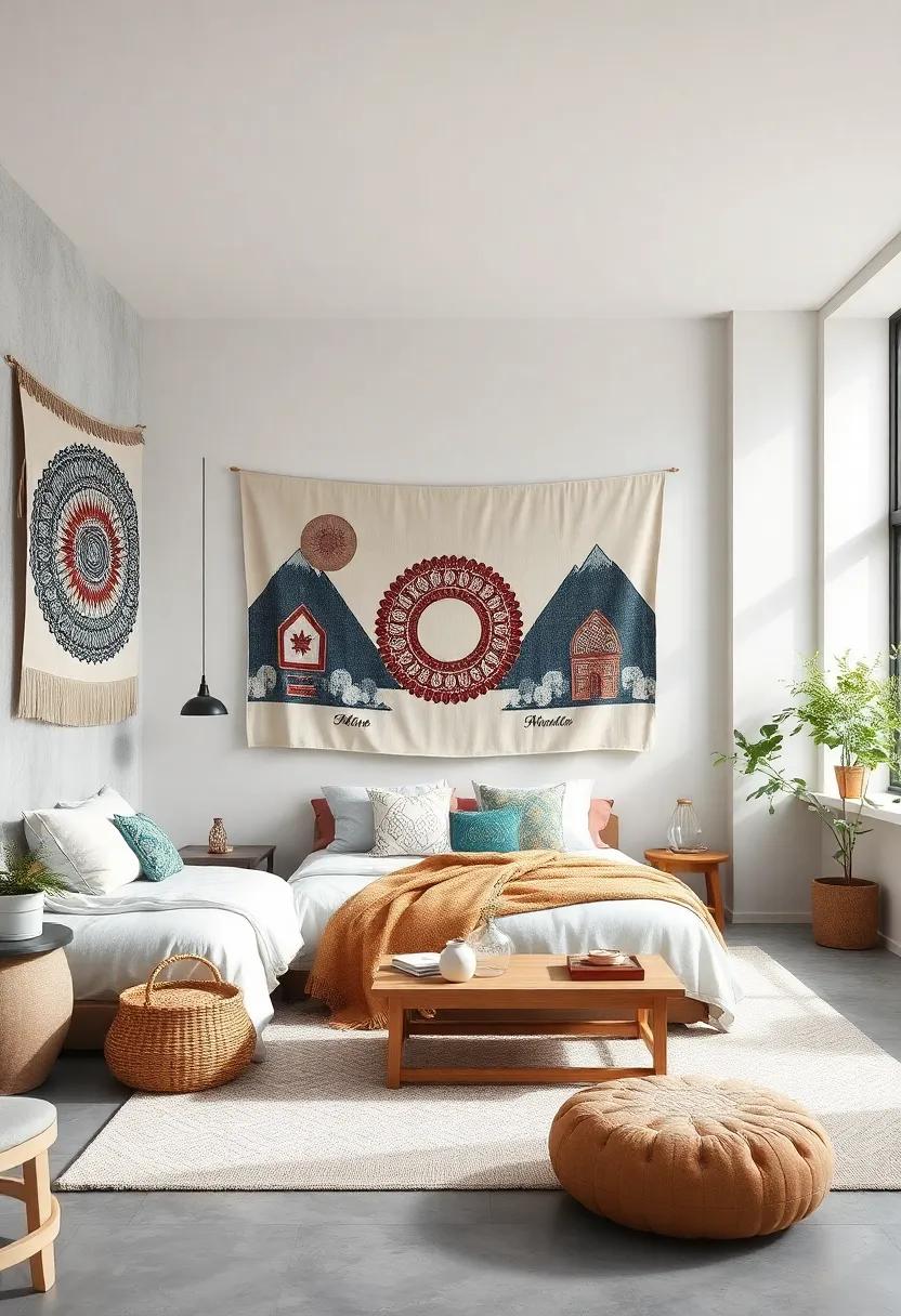 Tapestry Wall ⁤Hangings: Introduce ⁣fabrics with intricate designs through wall tapestries, adding warmth and a cultural touch to your decor