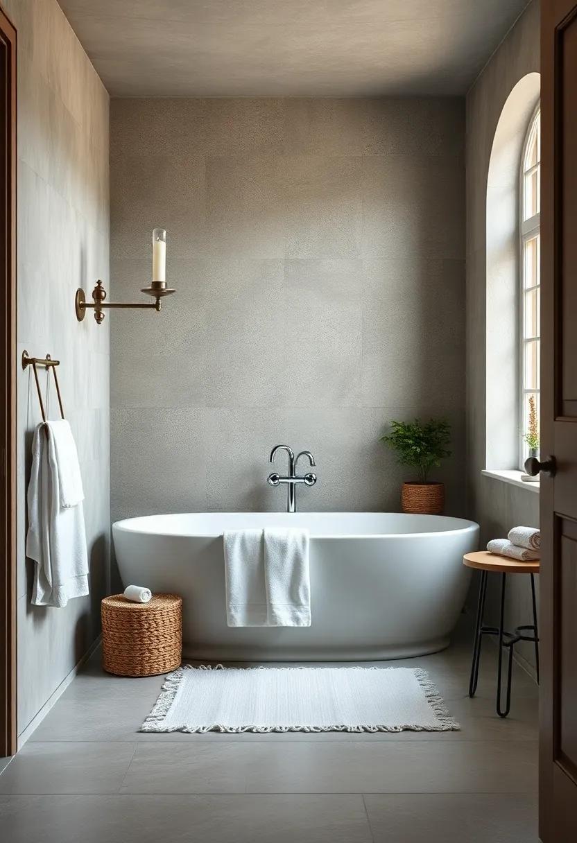 Classic White Towels: Keep it traditional with soft,white cotton towels,adding texture and a ⁢clean look to your bathroom