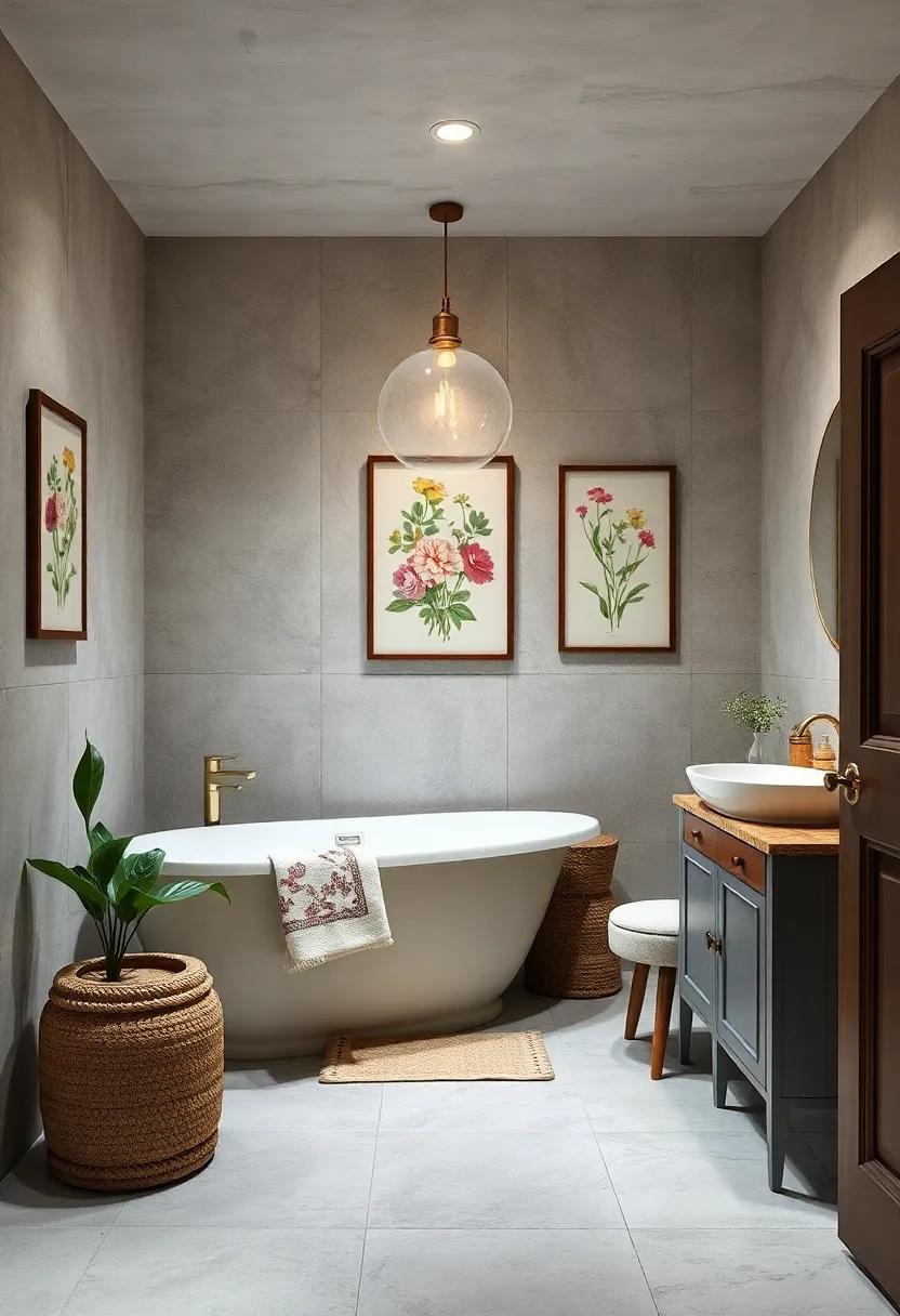 Floral Accents: Use vintage floral wallpapers or framed botanical prints to create a charming focal point and add a touch ⁢of nature