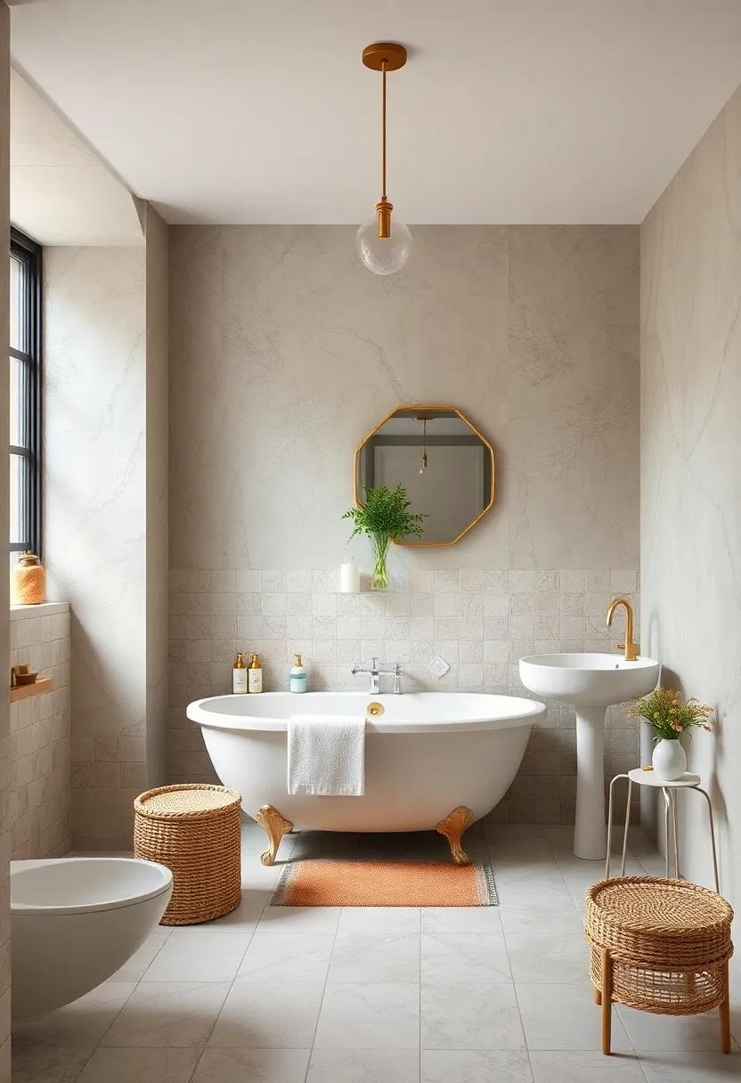 A Touch of Glamour: Add a touch of elegance with gold or silver accents in fixtures or décor items for a subtle luxe feel