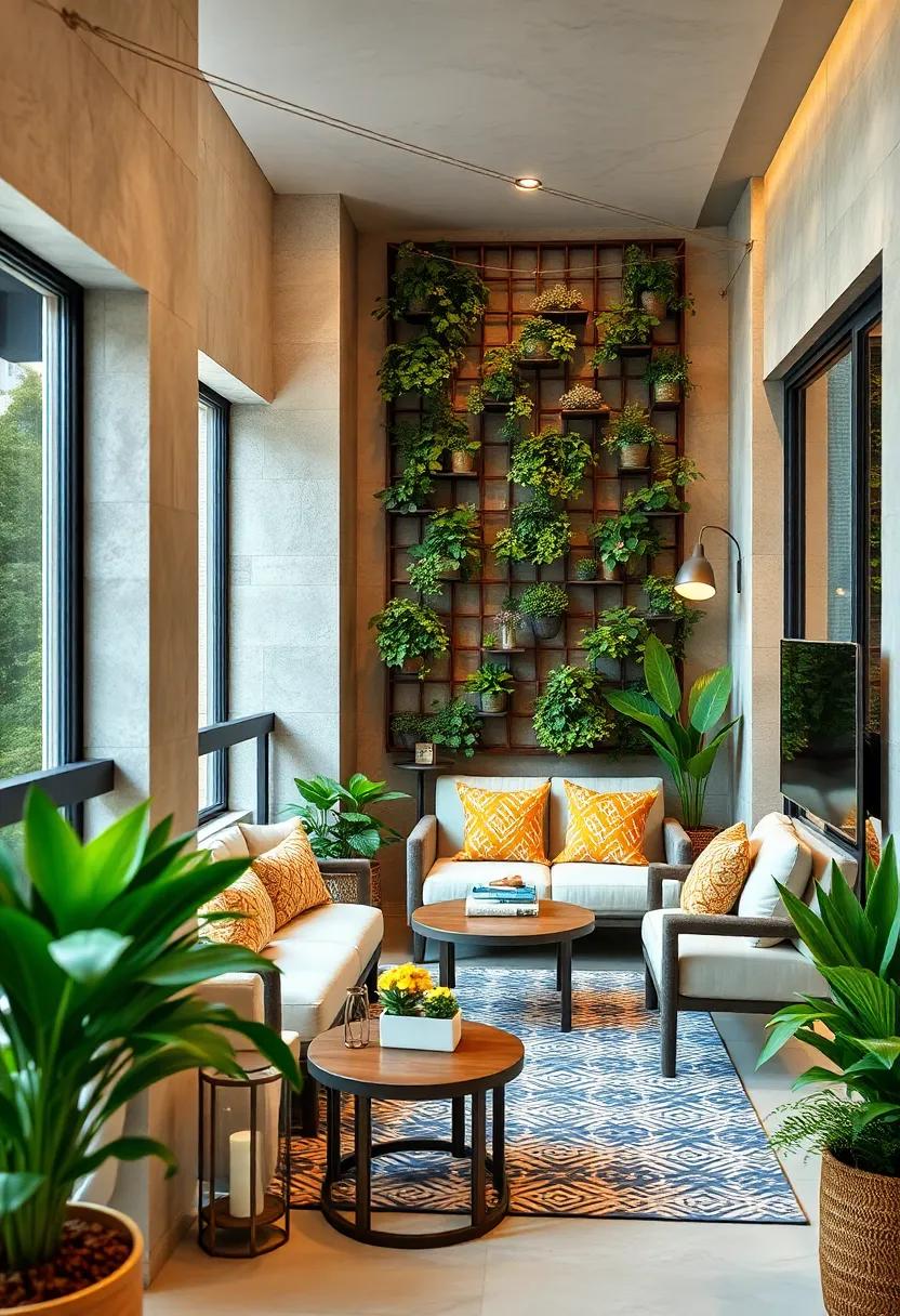 Vertical Trellis: A trellis can serve as​ a‍ stylish backdrop for climbing plants while also maximizing vertical space and adding privacy