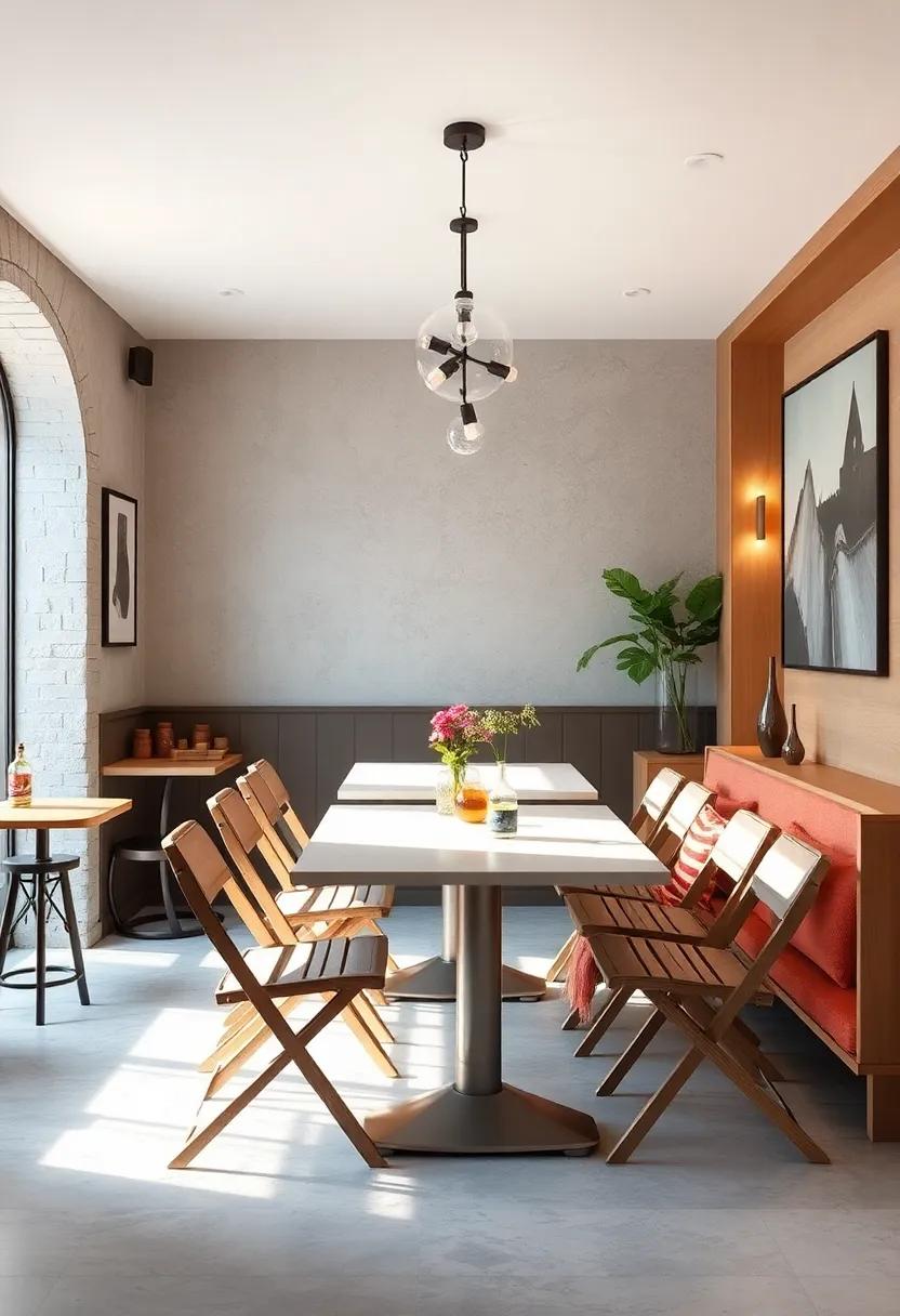 Chic‌ Bistro⁢ Style: Recreate a charming⁢ café aesthetic ‌with stylish, compact ⁣foldable‌ dining chairs