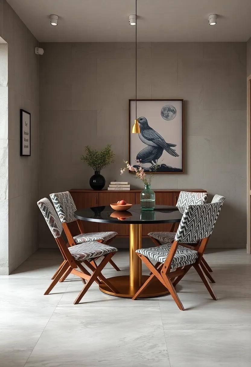 Play with⁢ Patterns: Introduce patterned foldable⁢ chairs ⁤to add vibrancy‍ and texture ‌to an otherwise plain room