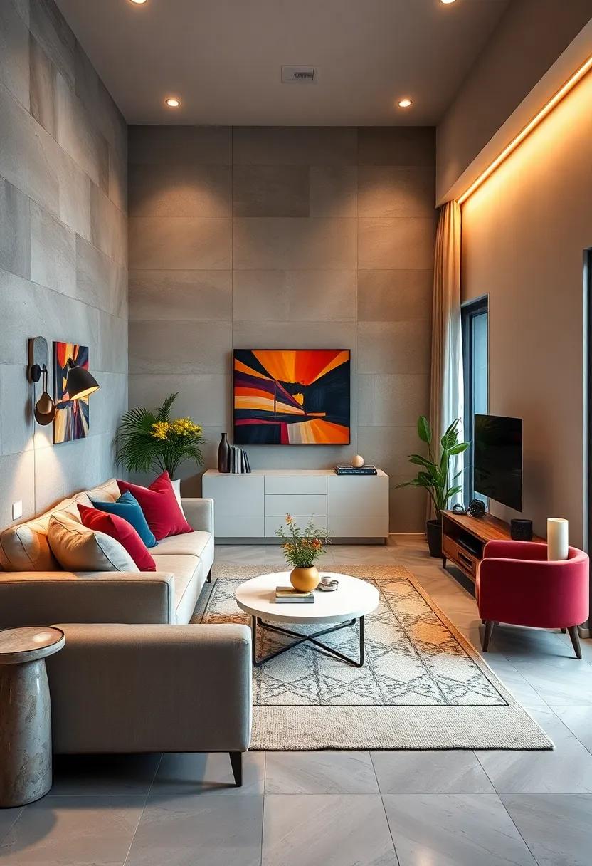 Opt for Smart Lighting: ⁣Use smart bulbs that can change color and intensity, giving you complete control over the mood of your living space