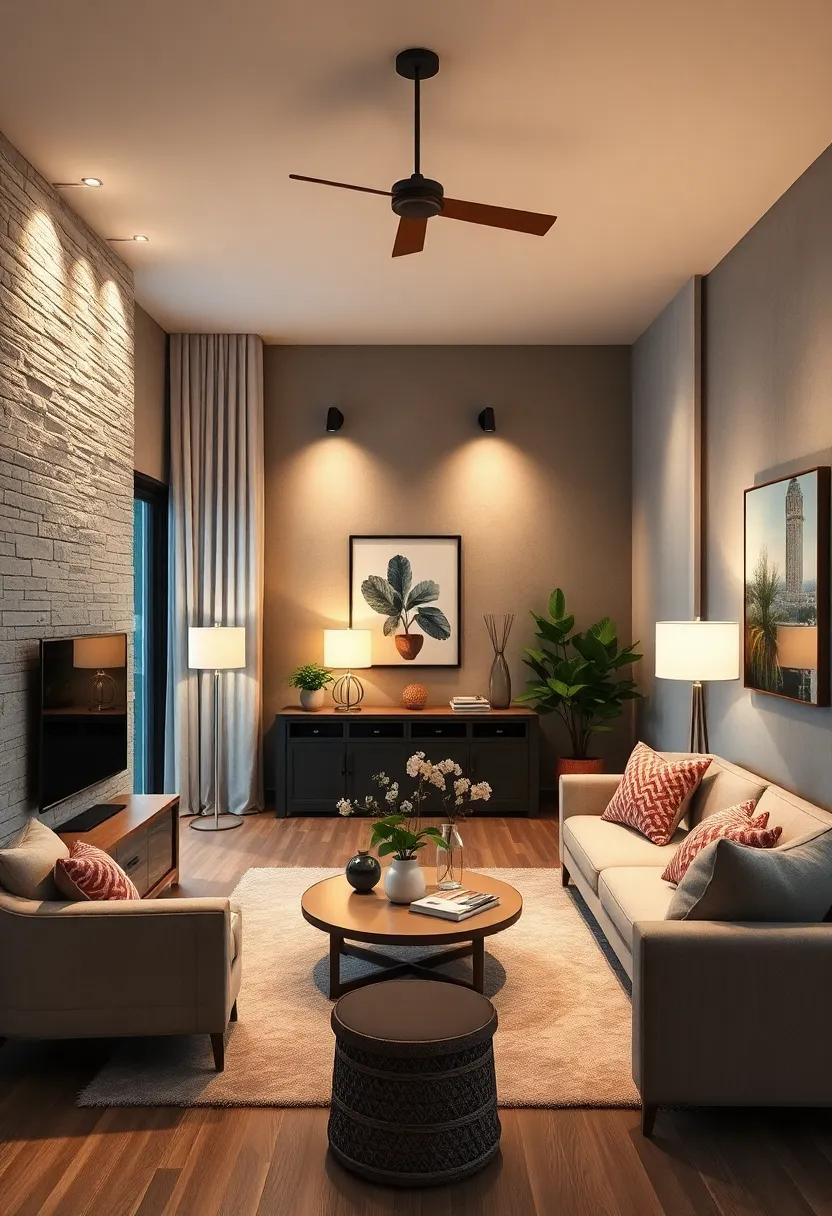 layer Your Lighting: combine overhead⁤ lights, floor lamps, and​ table ⁤lamps to add depth and dimension to your small space