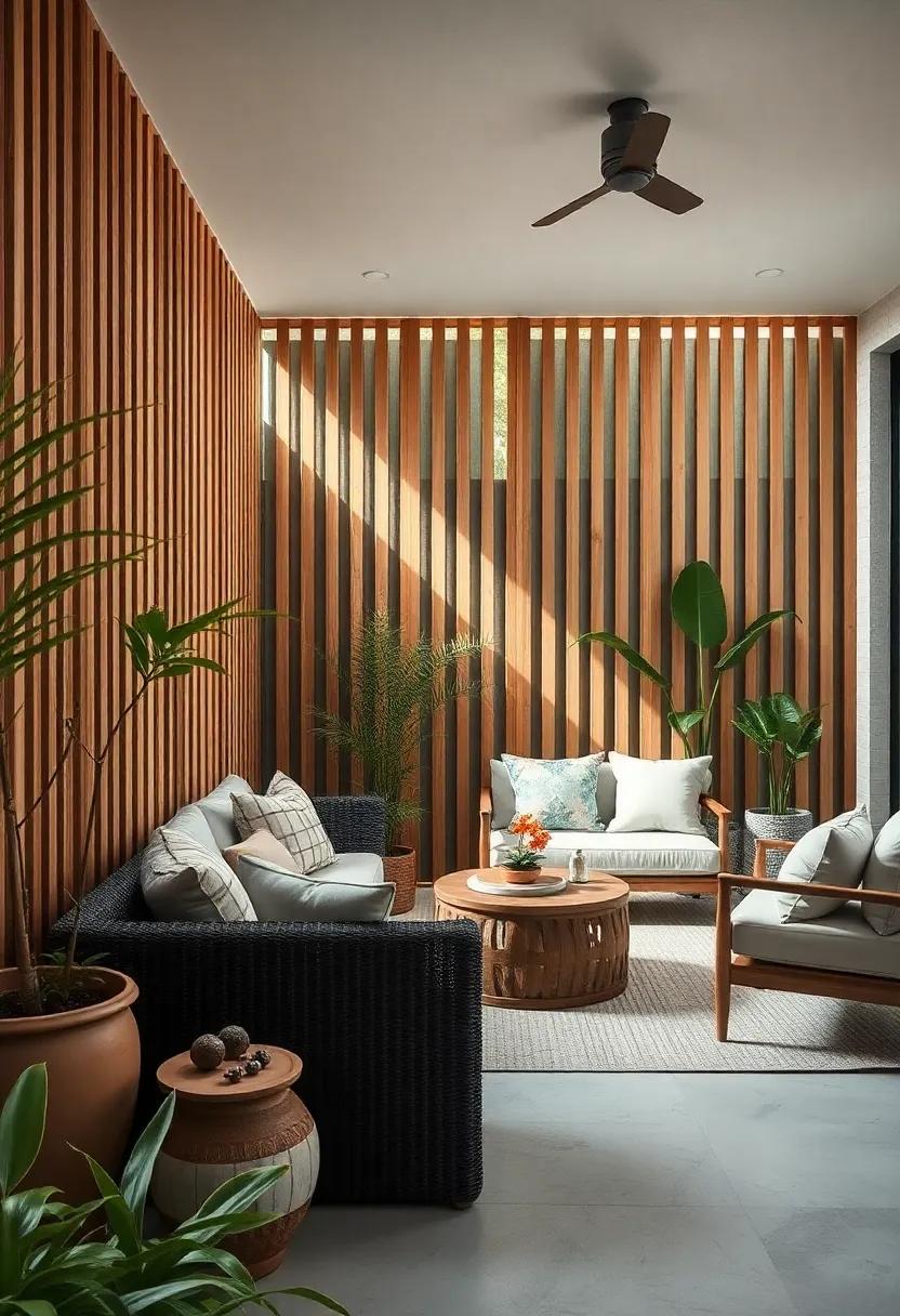 Enhance privacy with ⁤a tall, densely slatted fence that serves as a ⁤tranquil barrier, allowing you to enjoy your outdoor space ⁤in ⁢peace