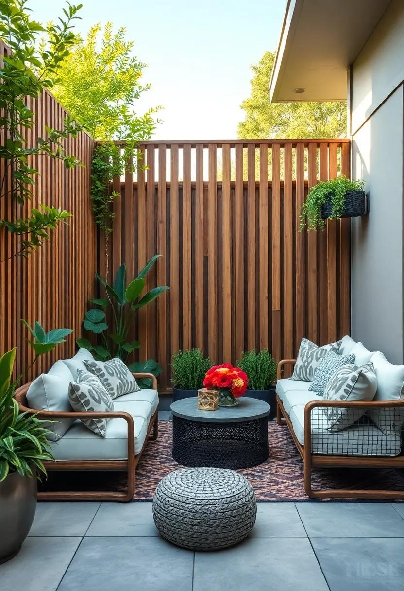 Integrate your vertical slat fence with⁣ outdoor seating, turning it​ into ‌a backdrop for a ⁢cozy⁣ nook where you‌ can enjoy ⁣quiet mornings or vibrant ⁣gatherings
