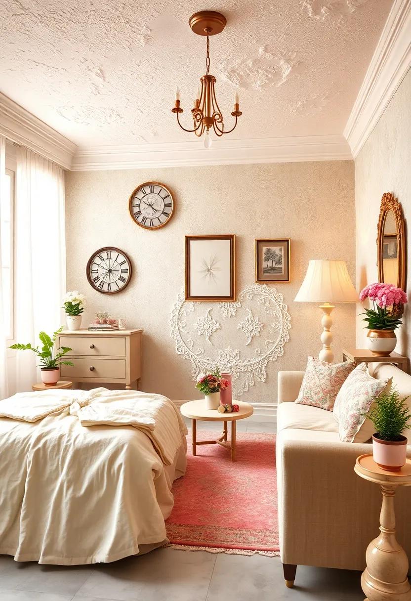 Add decorative accents like teacup planters or floral arrangements for a fresh feel