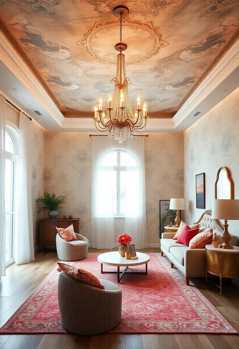 Adorn the ceiling with a⁣ stunning chandelier ​to⁢ add sophistication and charm