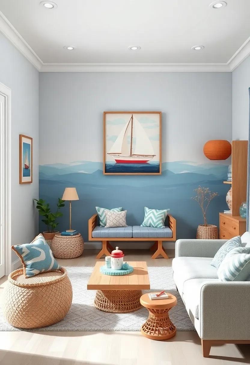 Ocean-Inspired Art: ‌Hang whimsical ocean-themed artwork that ‍showcases sea creatures, ‍boats, or beaches, allowing the walls to tell a story of playful nautical adventures