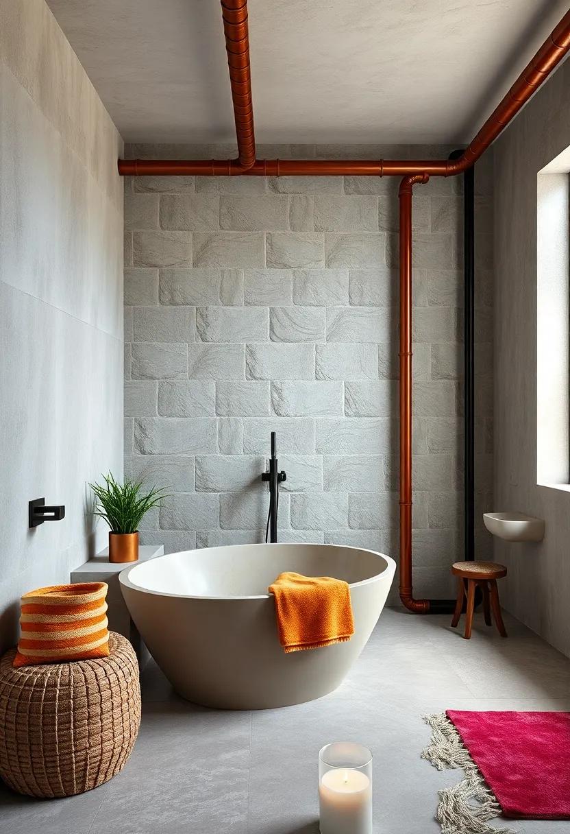 Creative Drainage: Design‍ a decorative drainage system using exposed pipes,⁣ turning ​a functional necessity into⁣ a stylish feature