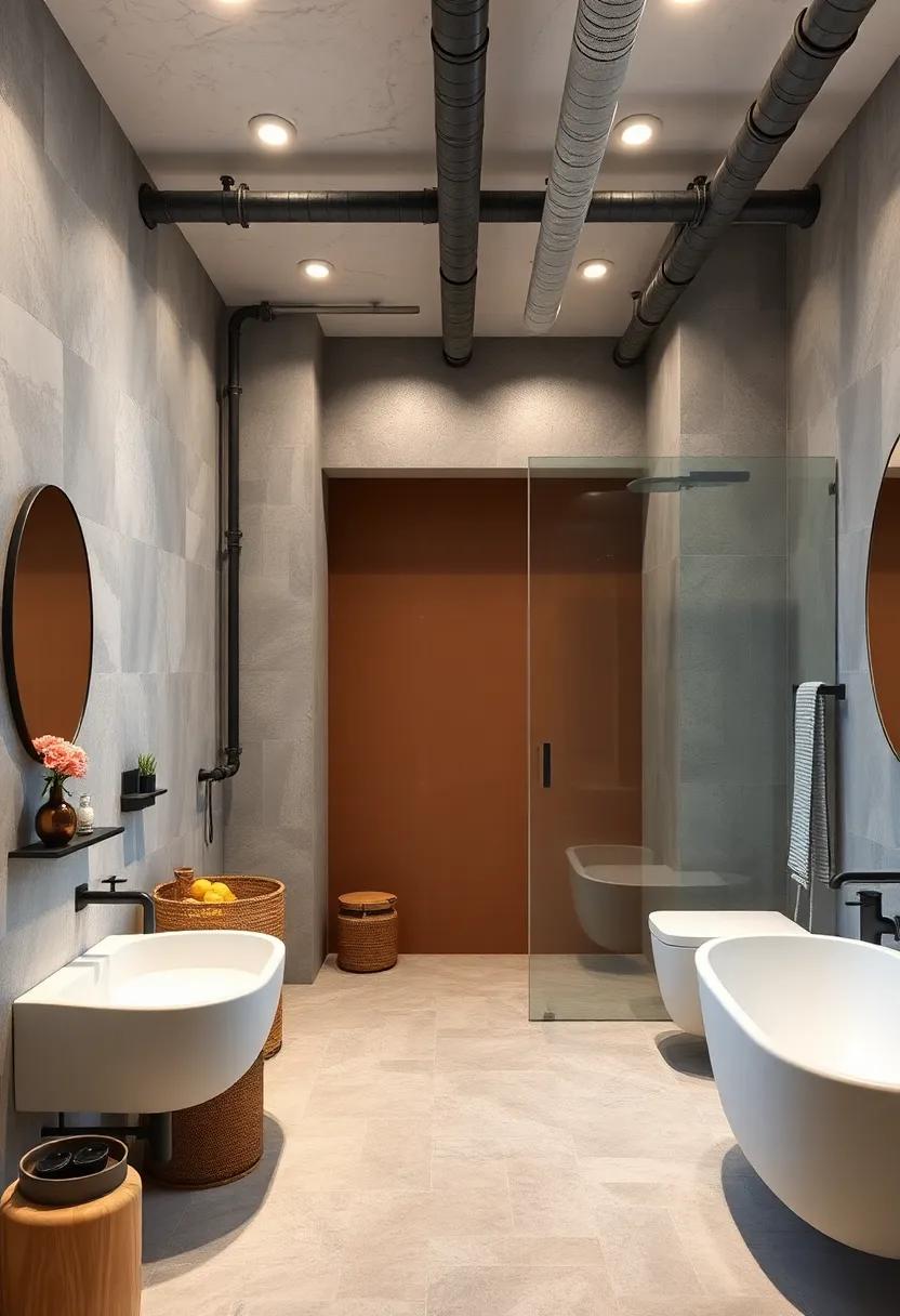 Functional Separation: ‌Use⁤ pipes to define zones in ​the bathroom,‌ like separating the shower area from⁢ the rest of the ⁤space