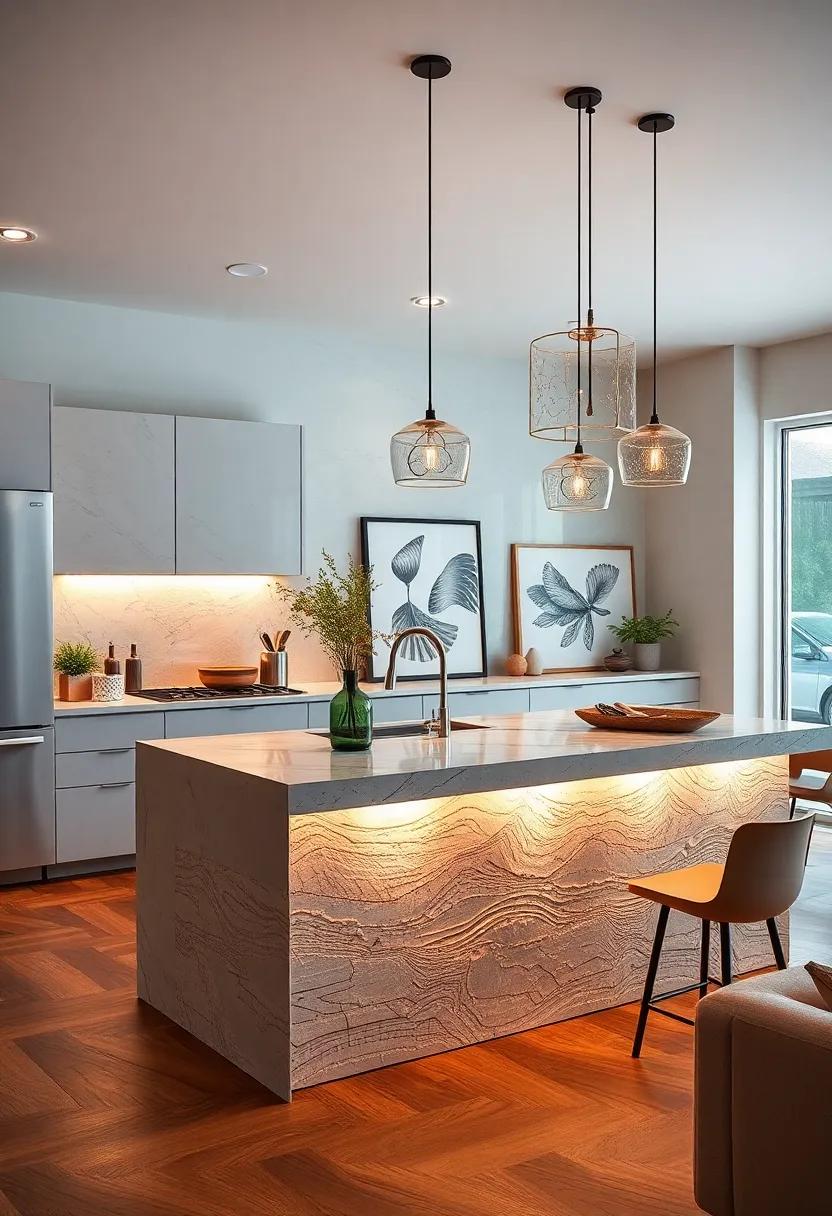 Artistic Flair: Unique lit displays ⁢or custom artwork on the⁣ island elevate it into a gallery-like feature, showcasing the owner’s personal ⁤taste