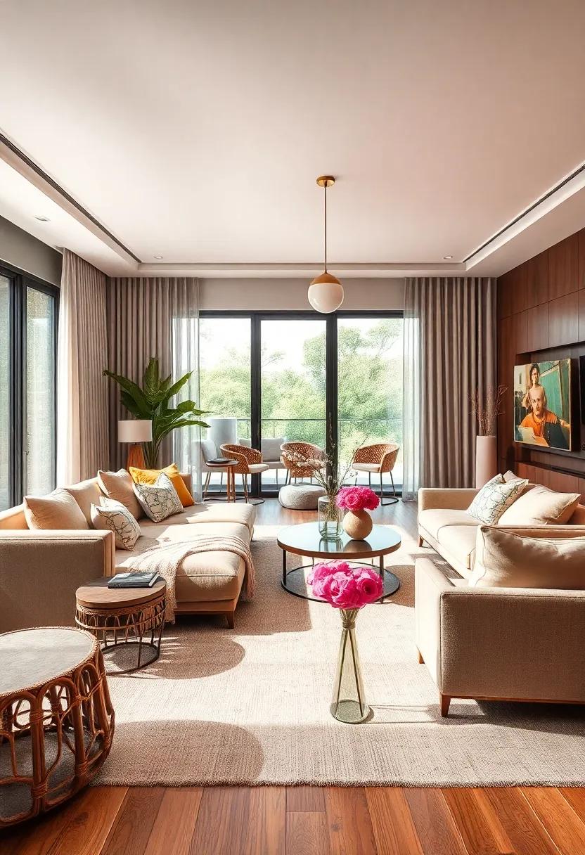 Use clear Glass Accents: Incorporate glass vases or decor pieces to maintain an uncluttered look while adding a hint ⁣of elegance