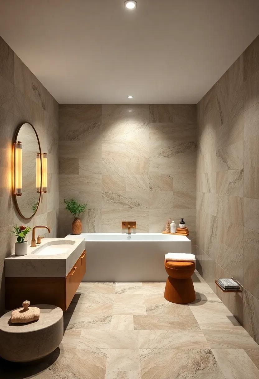 Nature’s Touch: Dive into the soothing effect⁢ of mosaic tiles⁣ that evoke ‌natural landscapes, blending ⁢earthy tones with artistic designs to create a tranquil retreat