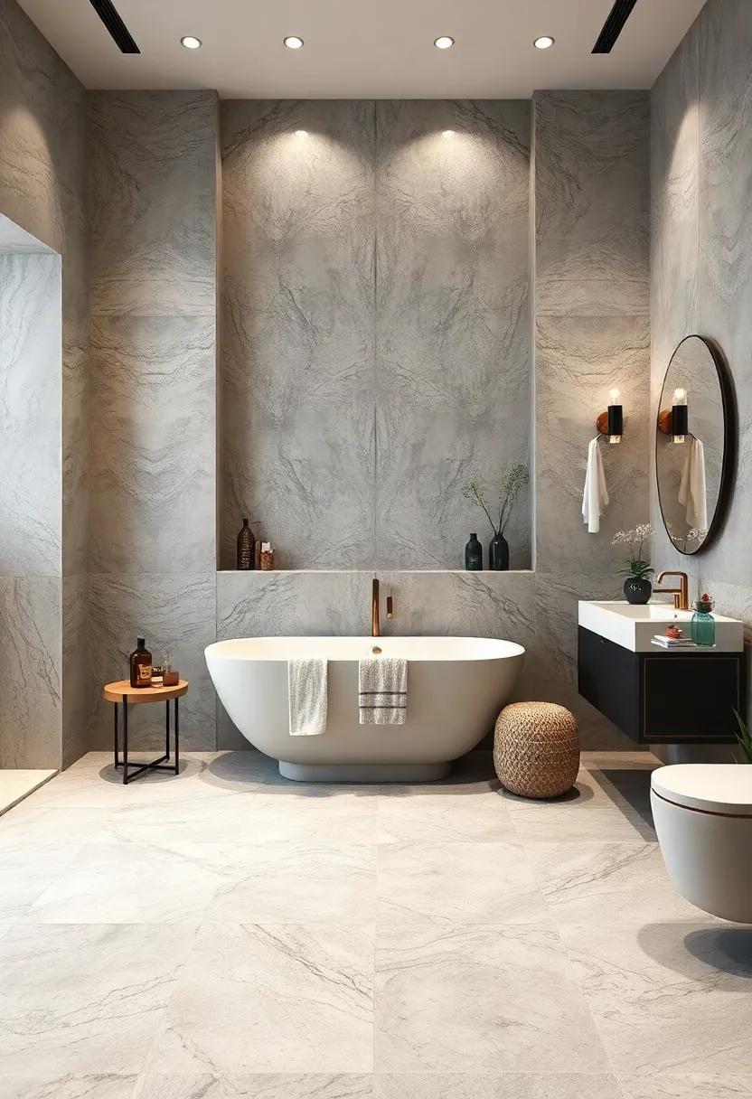 Subtle Sophistication: Opt⁢ for muted colors in‌ bold patterns to achieve a serene yet stylish aesthetic, ensuring ⁤that ‌your ‌bathroom feels both luxurious ⁢and inviting