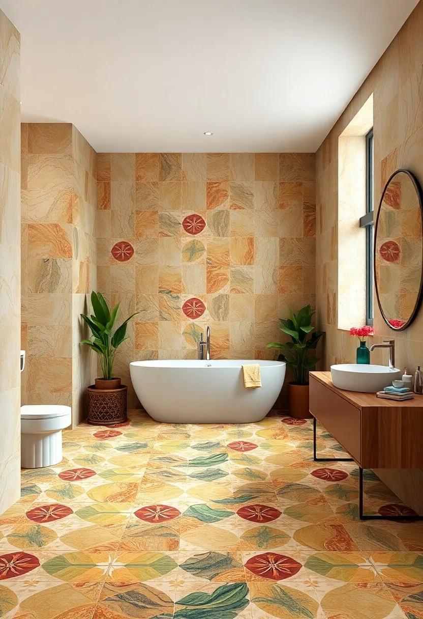 Make a grand entrance with vividly⁢ patterned floor⁢ tiles that catch your breath, serving as the perfect​ springboard ⁤for a playful maximalist design