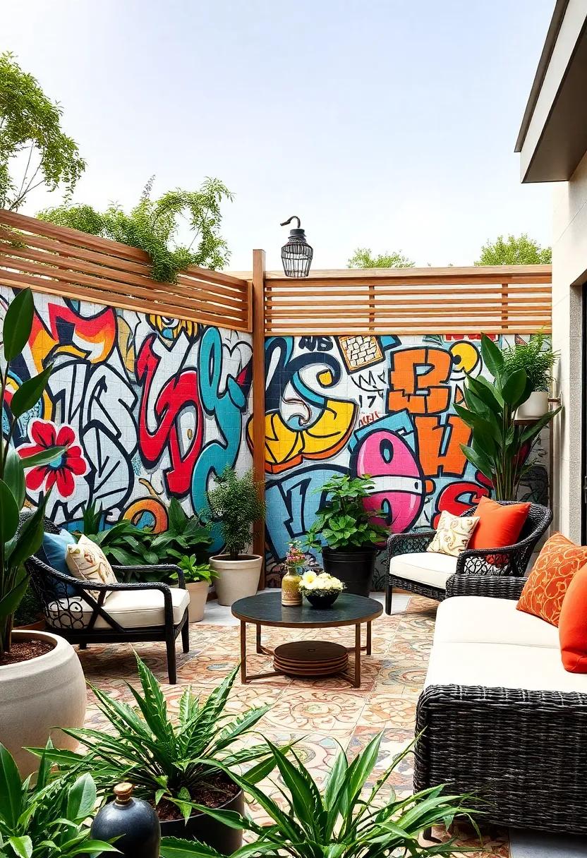 Urban Chic Designs: Opt for graffiti-inspired‍ tiles that⁤ blend urban ‌street art ⁢with garden space, providing a bold statement in contemporary outdoor aesthetics