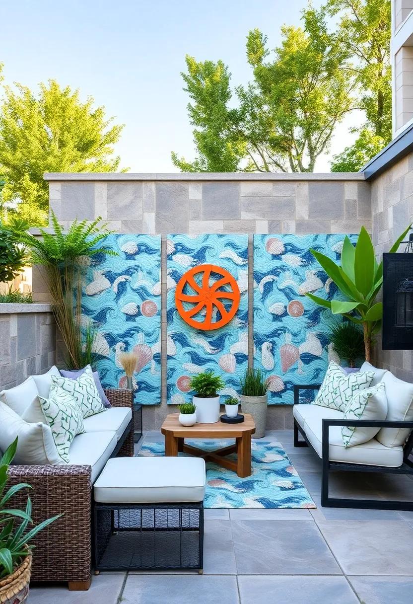 Coastal ⁢mosaic Tiles: Bring the beach to your backyard with‍ panels adorned with waves, seashells, and nautical themes, perfect​ for seaside retreats