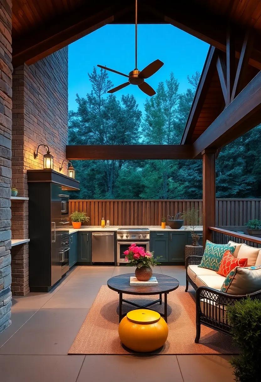 Color pop: Use bright hues⁢ in your cabinetry and decor to create a cheerful and inviting atmosphere for outdoor gatherings